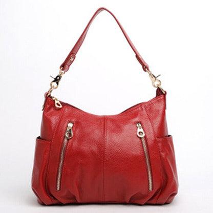 100% Genuine Leather Women's Classic Handbag Crossbody Shoulder Bag Satchel Tote
