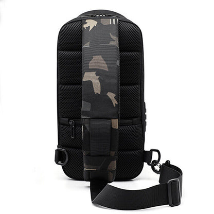 Men's Sling Backpack Oxford cloth Waterproof&Anti-theft Crossbody Bag Camouflage