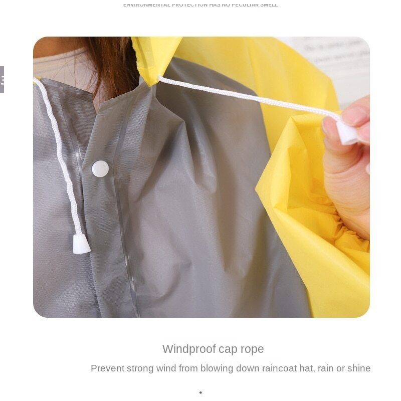 Women Hooded Raincoats Nylon Long Men Outdoor Travel Fishing Waterproof Rainwear