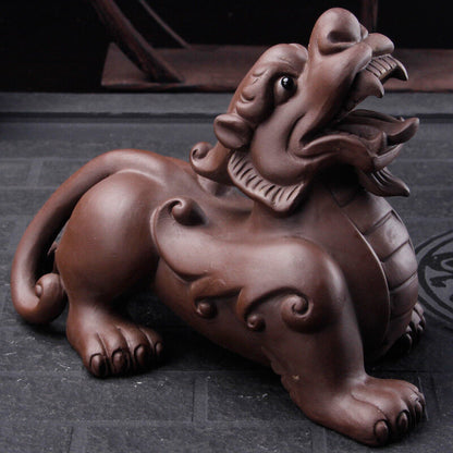 Kylin Tea Pet Handiwork Chinese Yixing Zisha Tea Play Small Home Decoration New