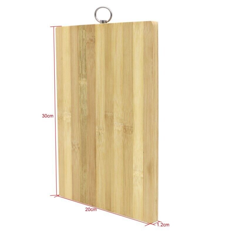 Cutting Board Bamboo Wood Light Organic Chopping Block Kitchen Tools 30x20x1.2cm