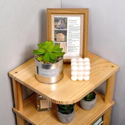Wooden 3 Tier Corner Shelf Organizer Desktop Countertop for Kitchen Bathroom