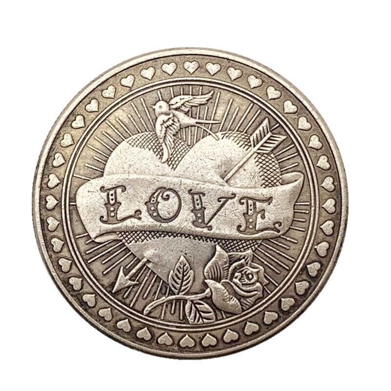 Commemorative Coins Metal Bronze Plated Love Or Hate Prediction Challenge 38x3mm