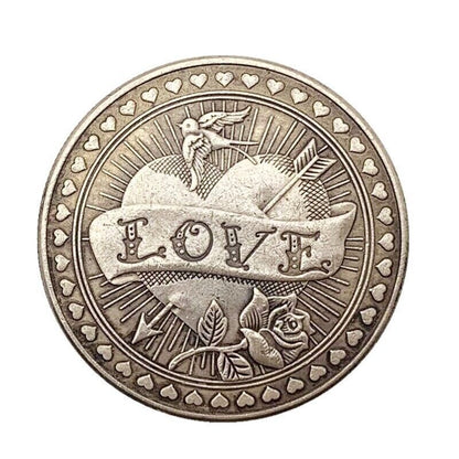 Commemorative Coins Metal Bronze Plated Love Or Hate Prediction Challenge 38x3mm