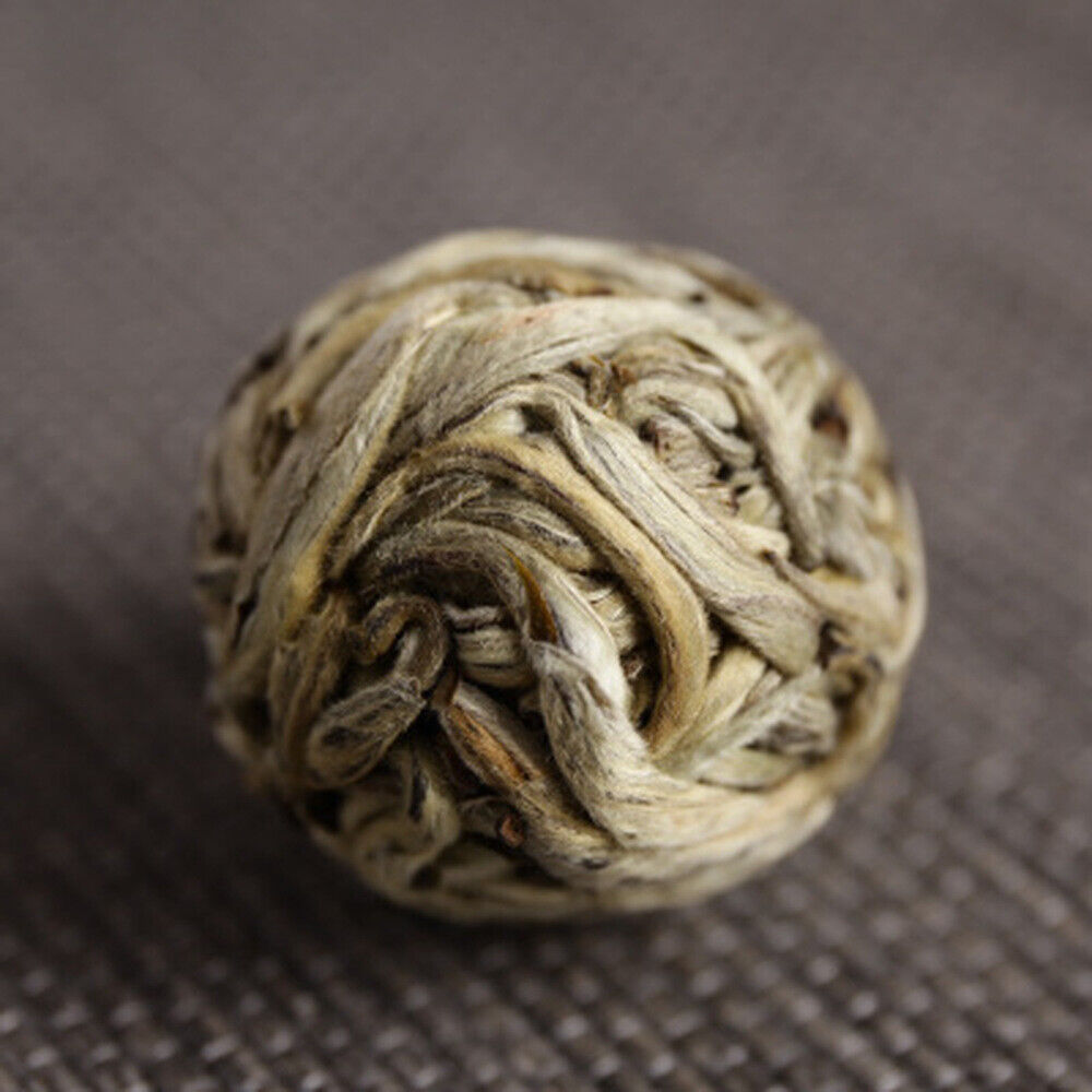 China Tea Sphere Bai Hao Yin Zhen Silver Needle Handmade Pearl White Tea