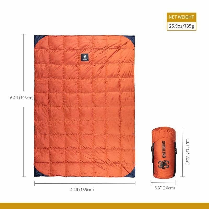 Camping Blanket Foldable Travel Outdoor Camping Hiking 1-person Fits (5°C-25°C)