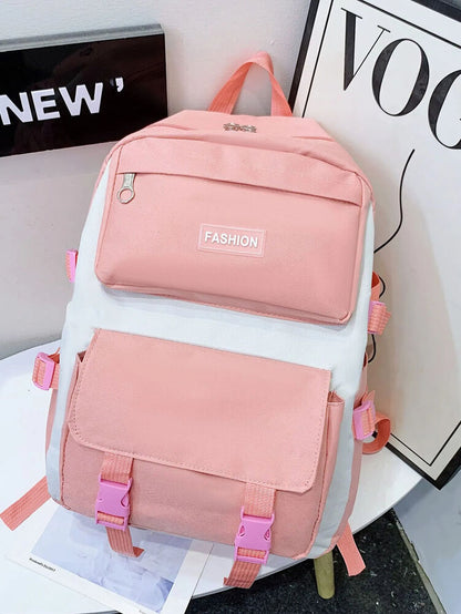 3PCS Children's Teen School Bag Four-piece Bag, Handbag Student Backpack