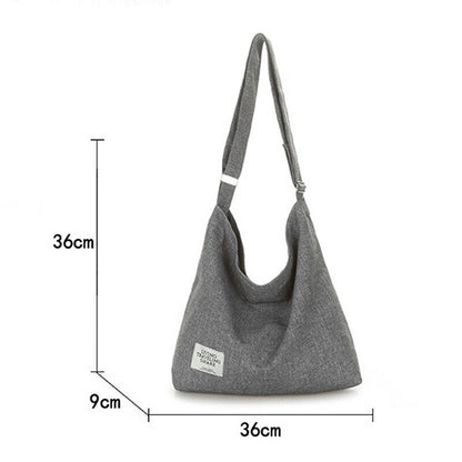 Womens Hobo Large Canvas Shoulder Bag Messenger Bag Travel Handbag Tote Bag