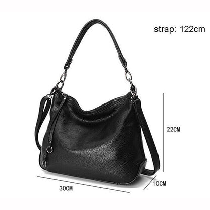 Bag Female Leather Bag 100% Real Cow Skin Women's Genuine Leather Shoulder Bag