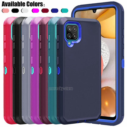 For Samsung Galaxy A42 5G Shockproof Rugged Rubber Case Phone Cover + Stylus