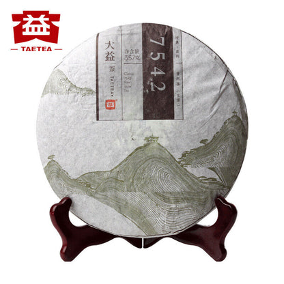 Chinese Yunnan Classic Pu-erhChaPuer Menghai Dayi 7542Pu'erTea Cake357g-