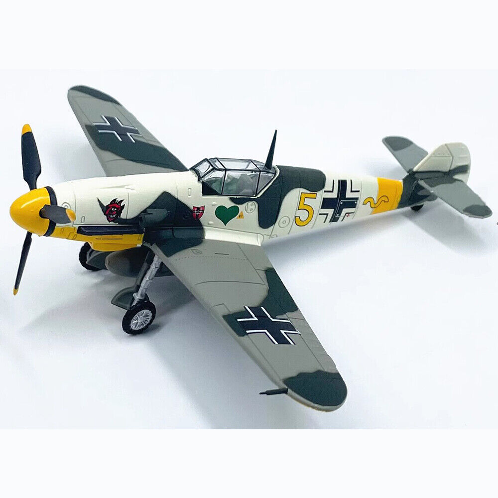 1:72 German Bf109f Fighter Aircraft Model Ace Seat Plane Semi-alloy