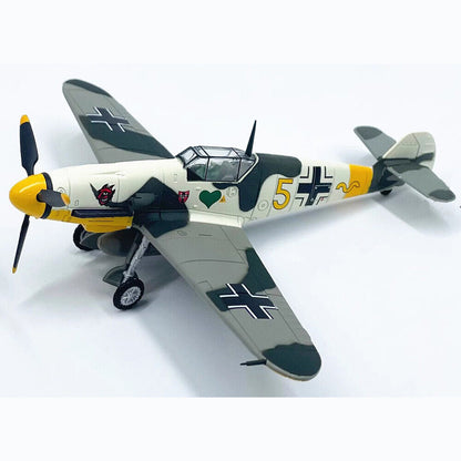 1:72 German Bf109f Fighter Aircraft Model Ace Seat Plane Semi-alloy
