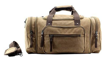 JIAO MIAO Overnight Handbag Shoulder Canvas One Size (Hardcode), Coffee