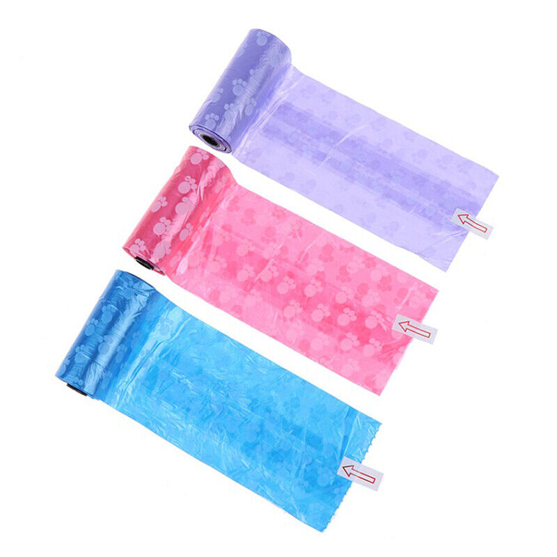 1Roll Degradable Pet Waste Poop Bags Dog Cat Clean Up Refill Garbage BagA-ca