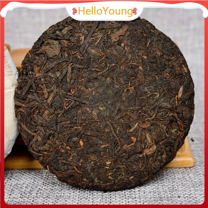 Pu'er Tea Leaves 100g Ripe Tea Cake Bai Ling Golden Bud Ripe Tea Cake