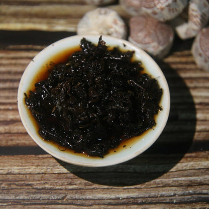 Laocang 2015 yr Mini Puer Tuocha Glutinous Aroma Rice Ripe Puerh Tuo Cha