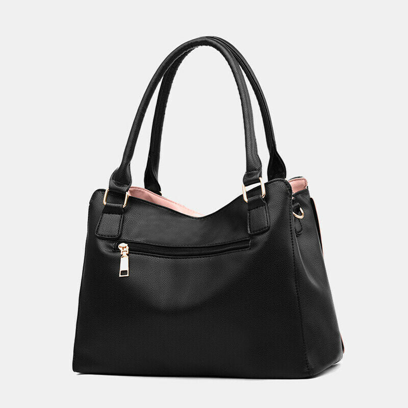 Women's Ladies Vintage PU Leather Handbag Crossbody Tote Messenger Shoulder Bag