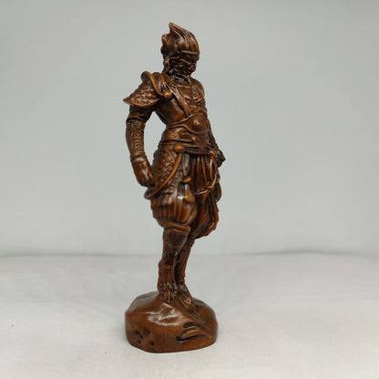 Christmas Presents Monkey King Sculpture Statue Wooden Carved Sun Wukong Decor