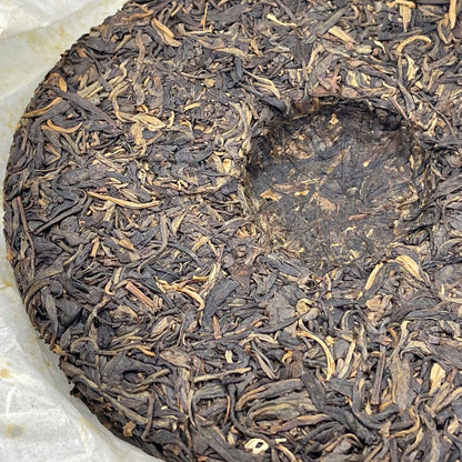 Pu-erh tea, 2010, Jixing Tea House, brown hill, Brown Hill, 357g, Raw