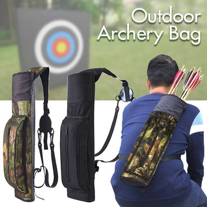 Archery Quiver Back Bag Shoulder Bag Holder Arrow Pouch Single Double Shoulder