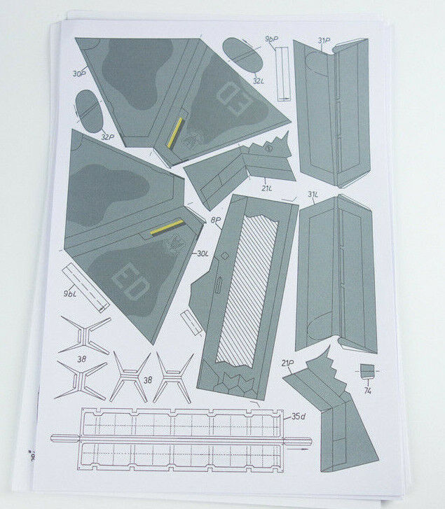New DIY 1:33 Scale F-22 Raptor Fighter Air Plane DIY 3D Paper Model Puzzle Kit