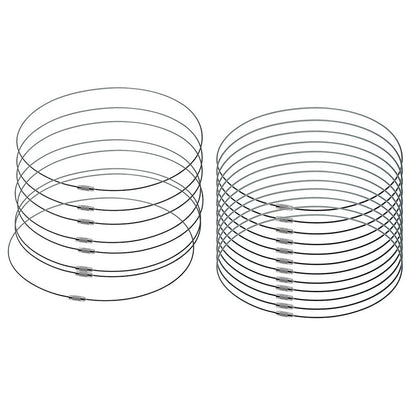 Jewelry Making Cord 20Pcs Stainless Steel Choker Wire DIY Necklaces Collars 46cm