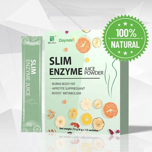 Slimming Tea Enzyme Herbal Powder Flat Belly Lose Weight Detox Juice Tea 6g*12