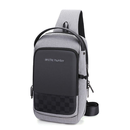 Men's Sling Backpack, Oxford cloth Waterproof Crossbody Bag Outdoor Sport Bags