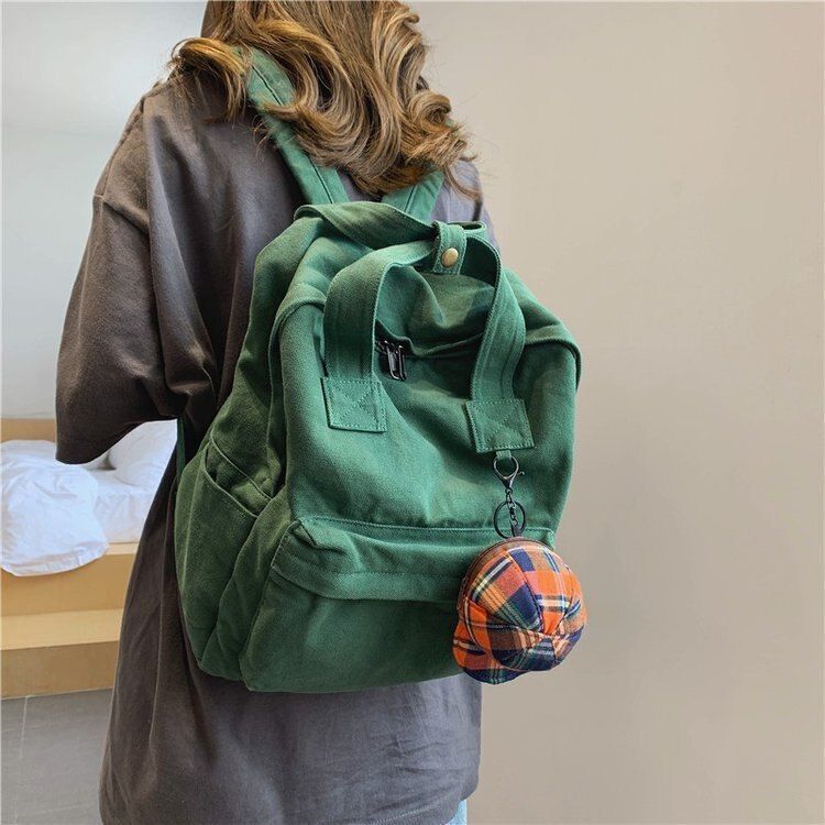 Women Backpack Fashion Solid School Bag Teenage Backpacks Travel 36*30*16cm 1 PC