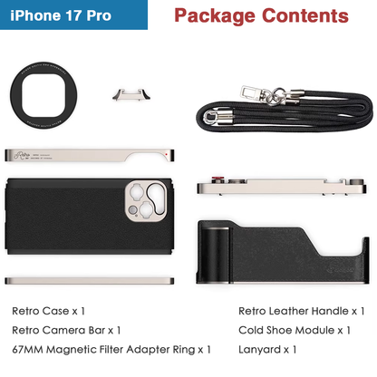 FotorGear Retro DMF Professional Photography Kit – For iPhone 16/17 Pro Series