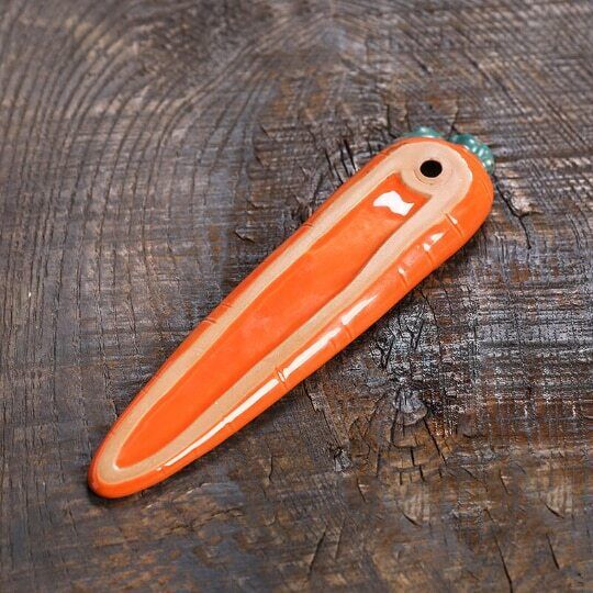 Ceramic Creative Carrot Incense Holder American Pastoral Censer for Sticks