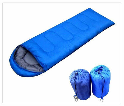 Camping Sleeping Bag Adult Hooded Spring Summer Autumn Outdoor Cotton Polyester
