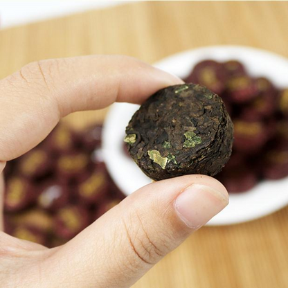 500g Yunnan Ripe Puerh Tea Pu-erh Cooked Tea Bag Package Small Pu'er Tea Cake