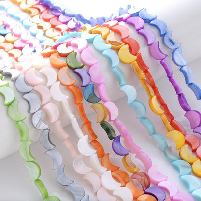 30-34pcs 8x11mm Natural Shell Spacer Beads Jewelry Making Bracelet Necklace DIY
