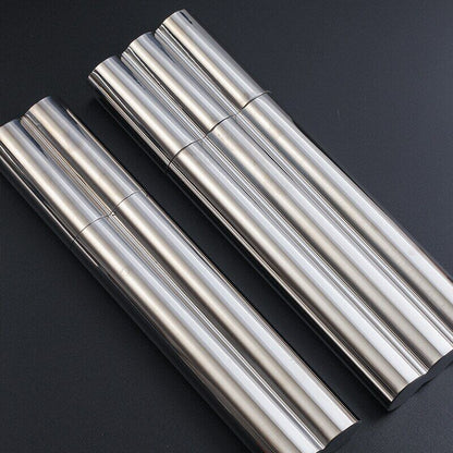 Cigar Tube Storage Cases Stainless Steel Humidor Travel Tobacco Cigarette Holder