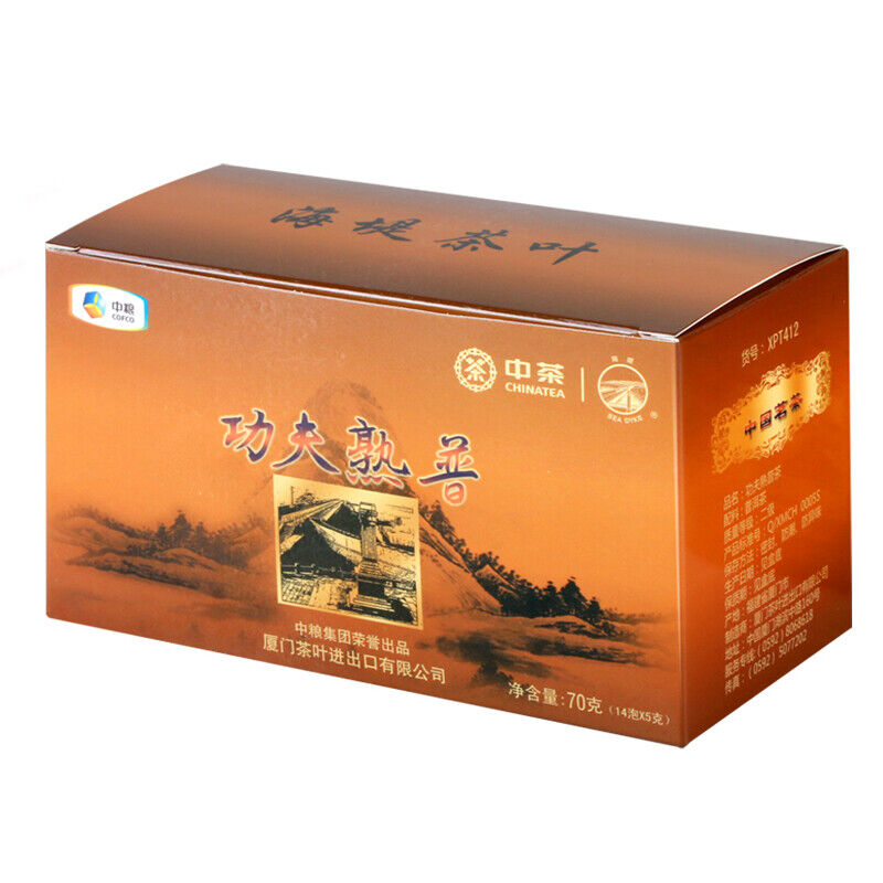 GONG FU SHU PU TEA XPT412 Sea Dyke XPT412 Kung Fu Pu-erh Tea Loose 70g Ripe