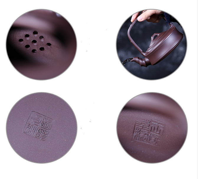 Chinese Yixing Zisha Clay Handmade Exquisite Teapo 65255