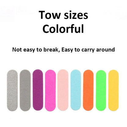 Nail Files 100Pcs Wood Double-Sided Professional Strong Sandpaper Polishing Tool