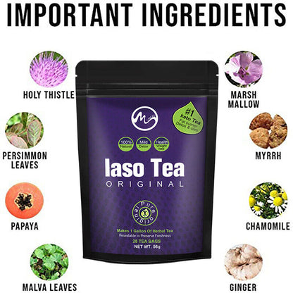 24 Hr Sale -Iaso Tea Original 28 Detox Tea Loose Weight Slimming Tea 28 Bags