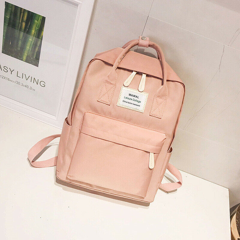 Teenagers School Bag Girl's Campus Canvas Backpack College Women Laptop Rucksack