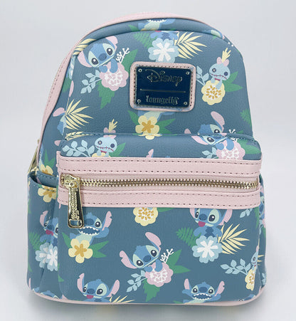 Disney Mini Backpack TV Movie New Bag Lilo and Stitch Scrump Floral Loungefly