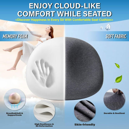 Floor Pillow Cushion Comfortable Meditation Yoga Ergonomic Memory Foam Seat Gift