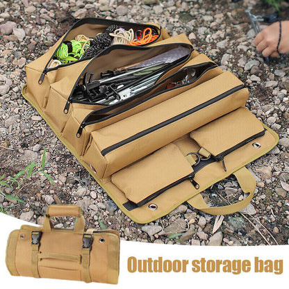 Portable Outdoor Hanging Foldable Tool Storage Kit Hardware Tool Handbag Camping