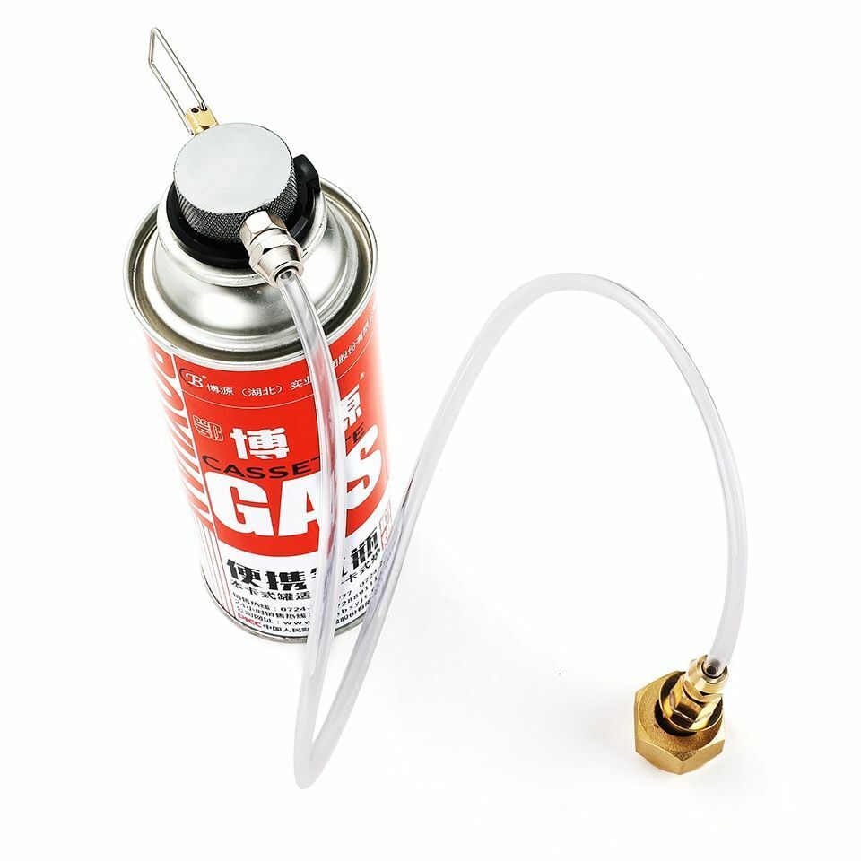 Card Butane Gas Tank Inflation Valve Adapter Inflatable Outdoor Camping onepiece
