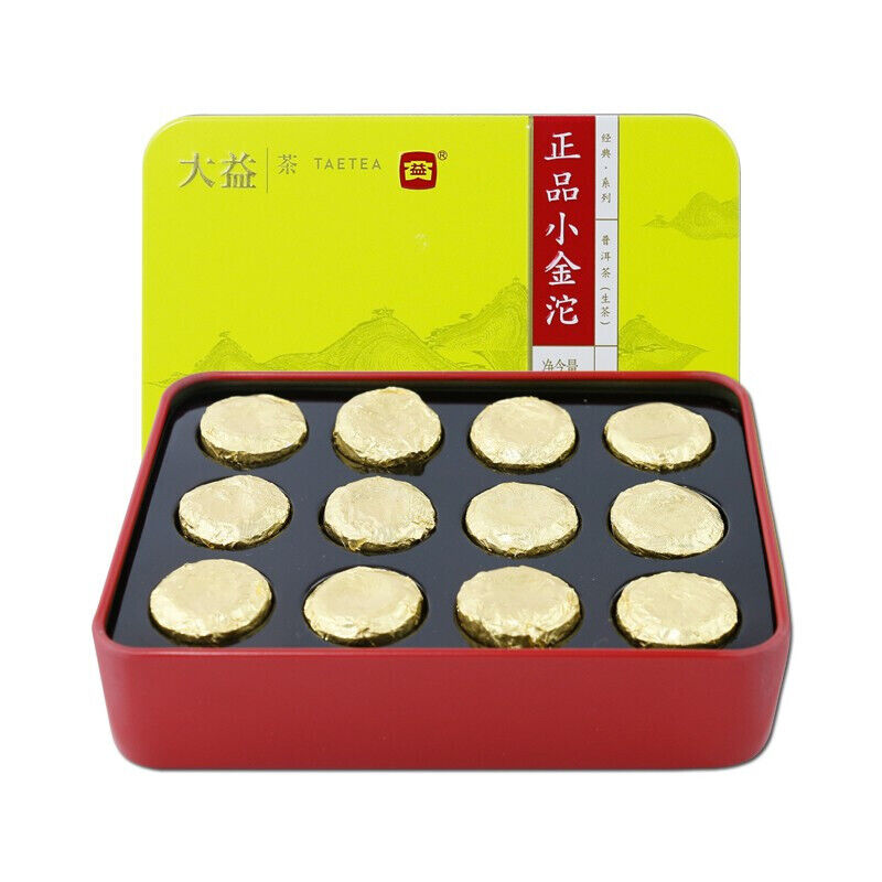 TAETEA Brand Dayi Zheng Pin Xiao Jin Tuo Golden Pu'er Tuo 36g Raw Puer Tuocha