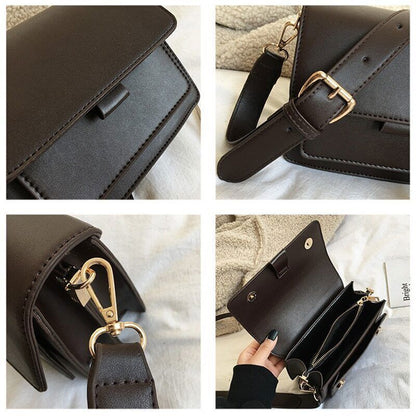 Shoulder Bags Ladies PU Letter Zipper Crossbody Bags Women's Handbags Totes