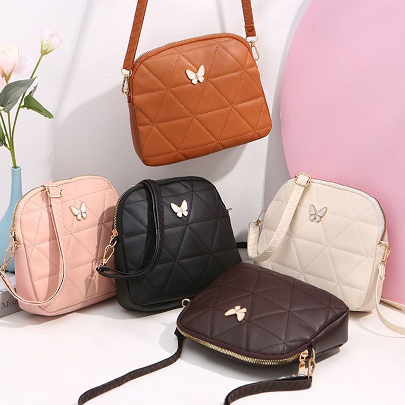 Triangle Embroidery Shoulder Bag Trend Ladies Crossbody Bags Vintage Messenger