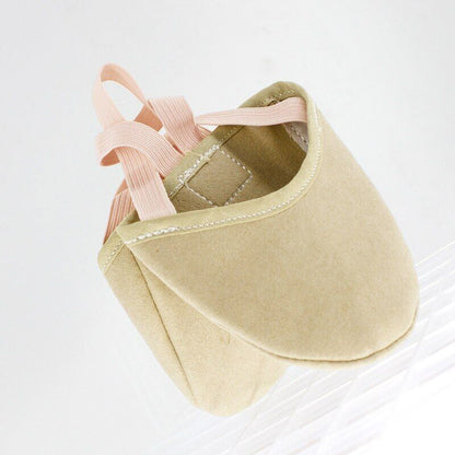 Rhythmic Gymnastic Shoes Microfiber Tan Elastic Half Sock Ballet Belly Dancewear