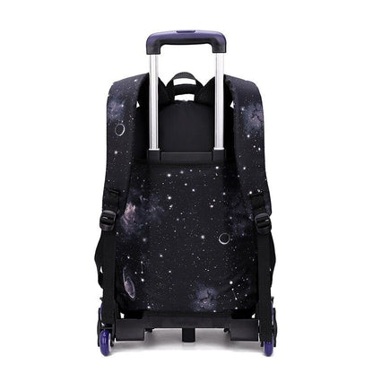 School Bag Wheels School Backpack Wheeled Bag Students Bags Boys Travel Luggage